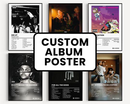 Discover Custom Cover Poster, Personalized Album Print, Classics Rap Poster