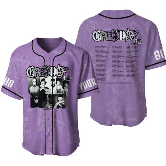 Discover SUICIDEBOYS Grey Day Tour 2023 Baseball Jersey