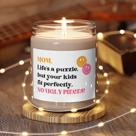 Discover Mom Life's hard, Gift for mothers day,  Mother's Day Candle, Birthday Gift for Mom, Mom Christmas Gifts