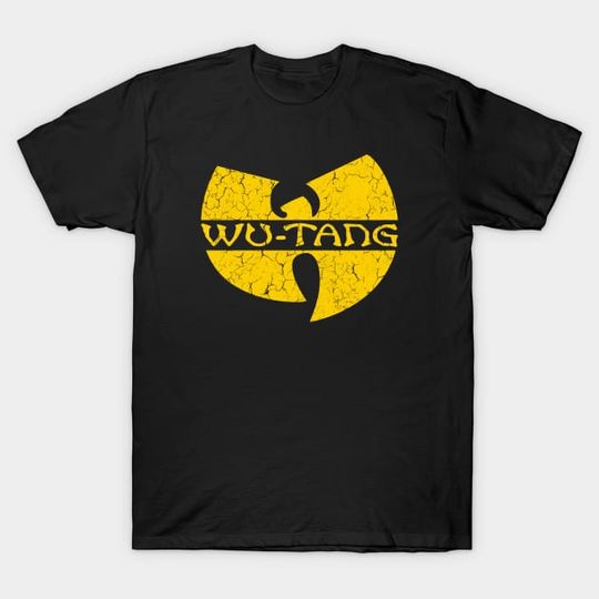 Discover Wutang with Text - Grunge - Wutang - T-Shirt