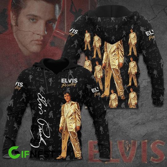 Discover The King Of Rock Elvis Presley Hoodie, Elvis 3D Hoodie, Gift For Fans