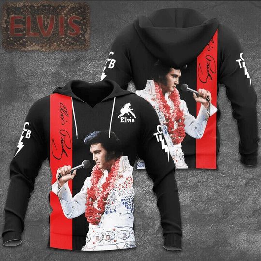 Discover The King Of Rock Elvis Presley Hoodie, Elvis 3D Hoodie, Gift For Fans