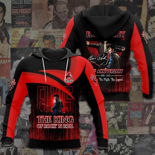 Discover The King Of Rock Elvis Presley Hoodie, Elvis 3D Hoodie, Gift For Fans