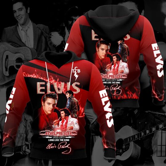 Discover The King Of Rock Elvis Presley Hoodie, Elvis 3D Hoodie, Gift For Fans
