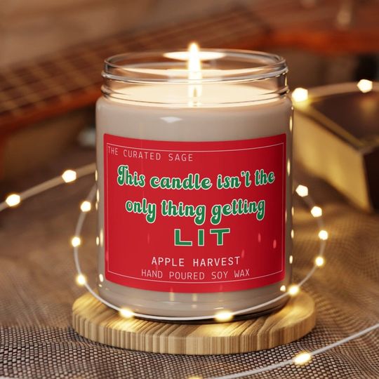 Discover Adult Humor Holiday This Candle isn't the Only Thing Getting Lit Scented Soy Candle, Funny Gift for Hostess