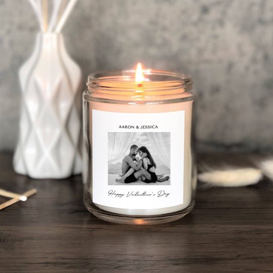 Discover Valentines Day Gift Personalized Candle With Picture