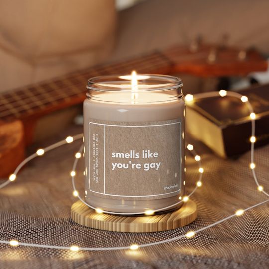 Discover Funny LGBT Candle Gift - Gay Best Friend Gift