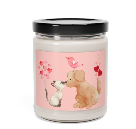 Discover Pet Love Candle Gift for Animal Lovers - Cute Scented Candle