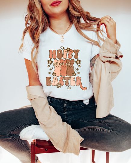 Discover Easter Shirt for Kid Mom, Holiday Bunny Groovy TShirt