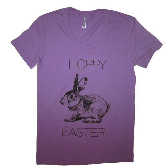 Discover womens hoppy easter t shirt cute funny bunny rabbit graphic