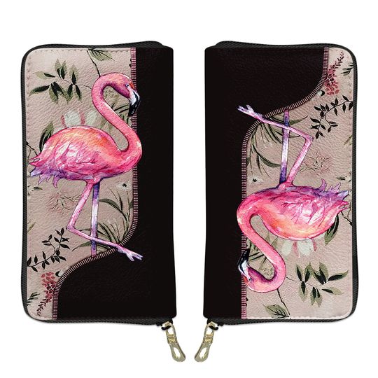 Discover Flamingo Leather Wallet