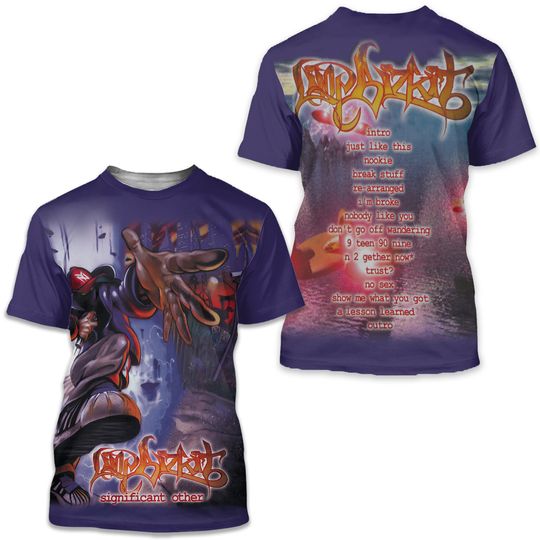 Discover Limp Bizkit music vintage 3D Tshirt
