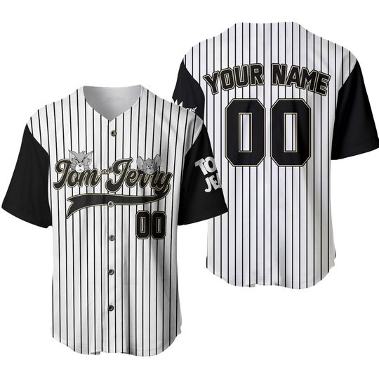Discover Personalized Tom And Jerry Baseball Jersey