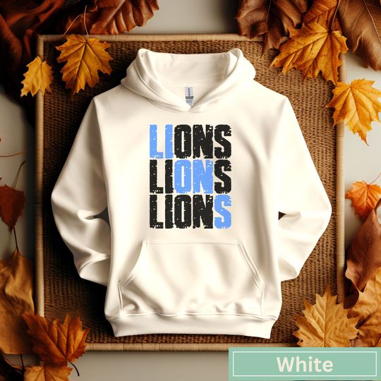 Discover Lions Hoodie, Football Hoodie, Gildan Hoodie