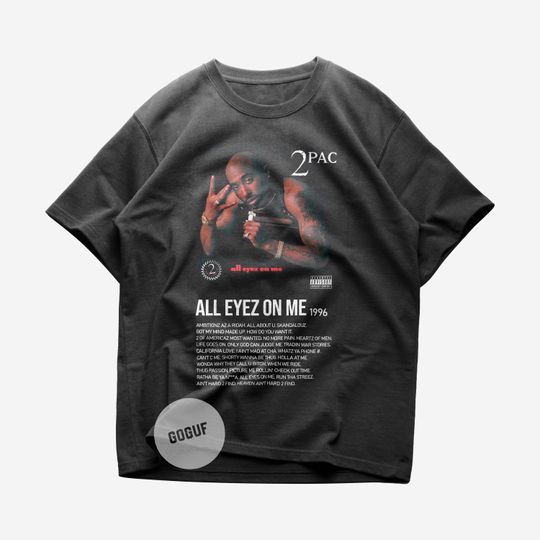Discover Tupac All Eyez On Me Album Tee Shirt