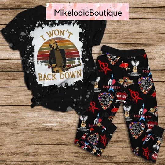 Discover Tom Petty Pajamas Set, I Wont Back Down Womens Pajamas Set