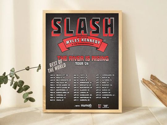Discover The River Is Rising  Rest Of The World Tour 24 Poster