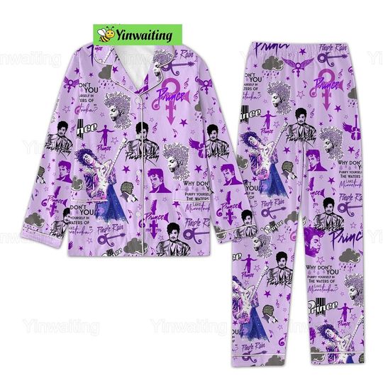 Discover Christmas Pur Rain Pajamas, Prince Holiday Pajamas Set