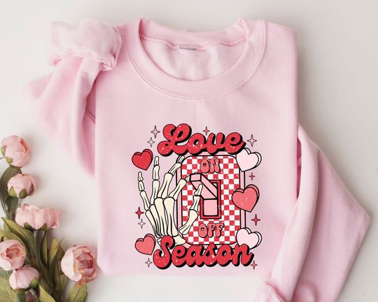 Discover Love Season On Valentines Day Sweatshirt, Valentines Day Hoodie, XOXO Sweatshirt