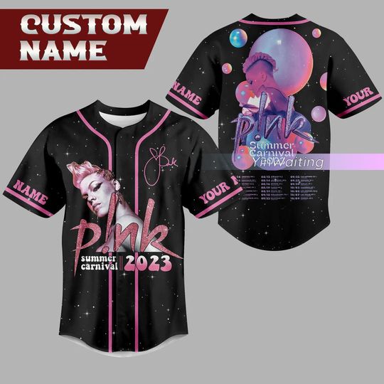 Discover P!nk Tour Baseball Jersey Shirt