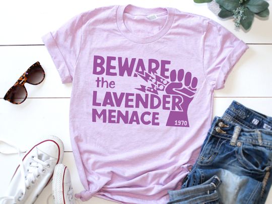 Discover Lavender Menace Subtle Pride T-Shirt for Lesbians