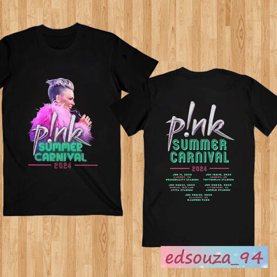 Discover Pink  Singer Summer 2024 Tshirt