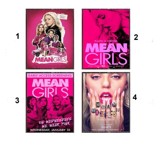 Discover Custom Mean Girls Movie 2024 Poster, Gift For Fans, 2024 Movie Poster