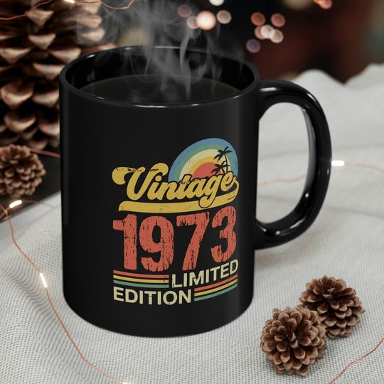 Discover 1973 50th Birthday Mug for Celebration