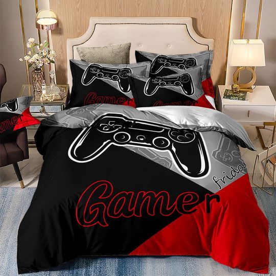 Discover 3D Game Playstation Gamer Duvet Cover Bedding Set Pillowcases Single Double King