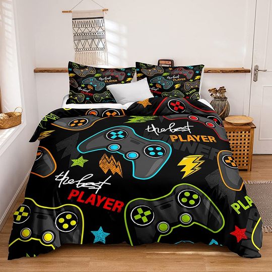 Discover 3D Game Playstation Gamer Duvet Cover Bedding Set Pillowcases Single Double King