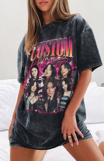 Discover 90s Vintage Bootleg Shirt, Custom Bootleg Rap Tee, Custom Face Washed Shirt