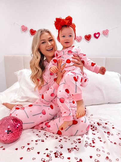 Discover HEART LOLLIPOP PAJAMAS valentines day pajamas