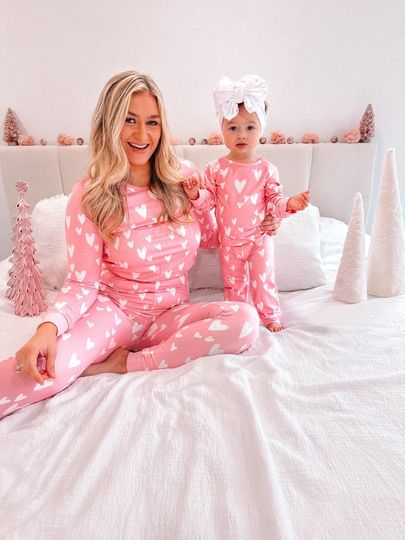 Discover Mommy and Me Valentine, Valentine's pajamas