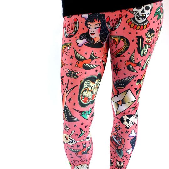 Discover Old School Tattoos Leggings