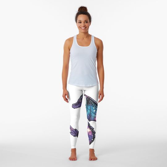 Discover galaxy dragon Leggings