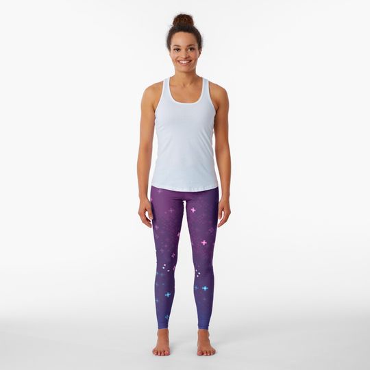 Discover Bi Pride Flag Galaxy Leggings
