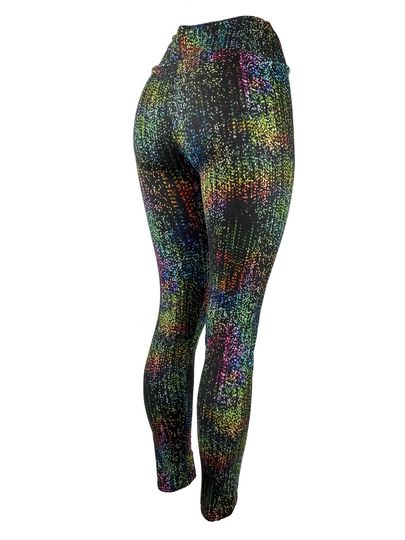 Discover Cascading Rainbow Dots! Leggings