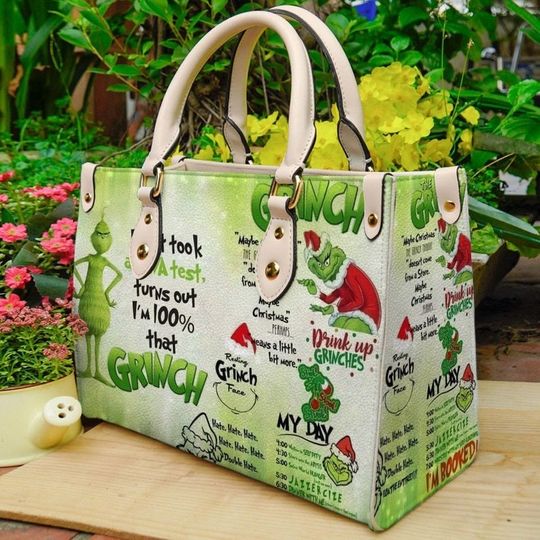 Discover funny character Christmas Leather Bag, funny character Bags And Pursesade Bag