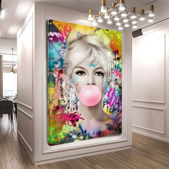 Discover Stretched Print on Canvas, Brigitte Bardot, Audrey Hepburn Canvas