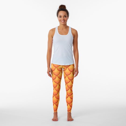 Discover Fish Scales Leggings, Custome Leggings