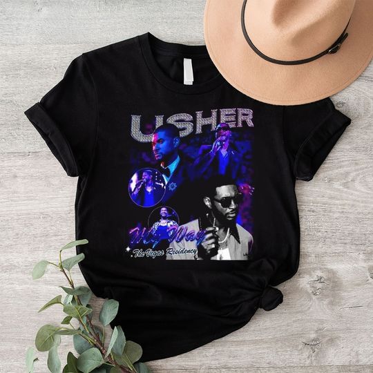 Discover Limited Rapper Usher Shirt, Vintage Usher 90s Shirt