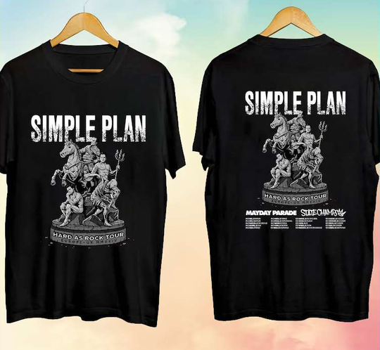 Discover Simple Plan 2024 UK Tour Concert Unisex T-Shirt