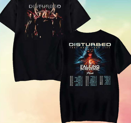 Discover Disturbed Take Back Your Life Tour 2024 T-Shirt
