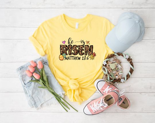 Discover He Has Risen Shirt, Easter Shirt, Christian Shirt, Jesus Easter Shirt