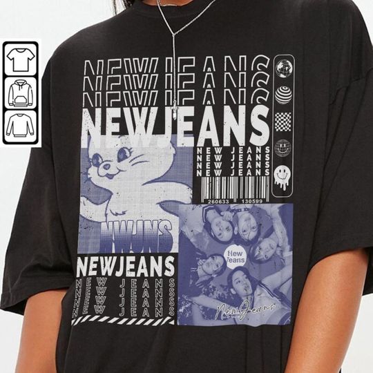 Discover NewJeans Kpop Shirt, V1 Sweatshirt Y2K Merch Vintage