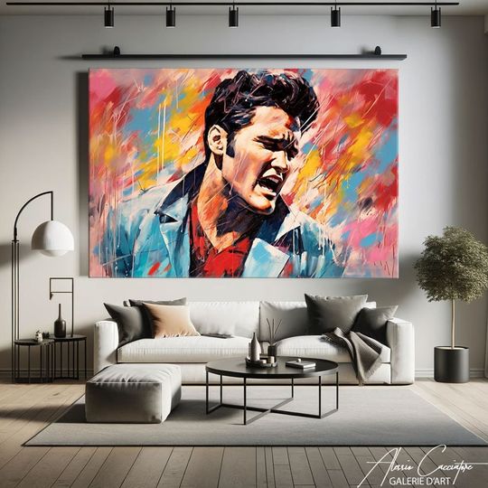 Discover Elvis Presley Canvas, Gift for Music Lovers