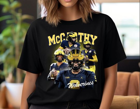 Discover J.J. McCarthy Shirt Michigan Tshirt, American Football Shirt