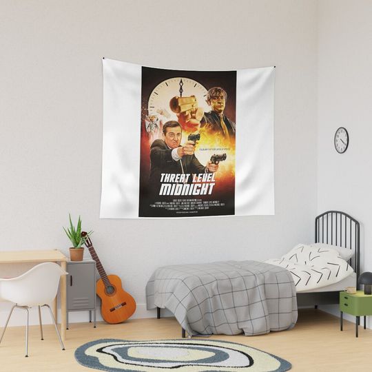 Discover Threat Level Midnight White Version Tapestry