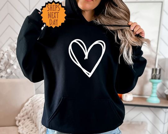 Discover Valentines Day Heart Hoodie