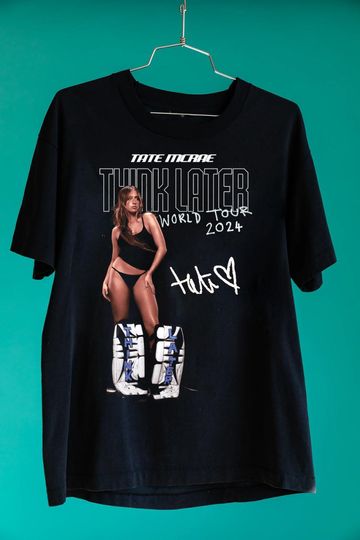 Discover Tate McRae Think Later World Tour 2024 T Shirt
